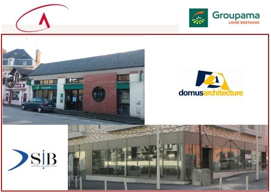 Rénovation de 2 agences pour le compte de Groupama LoireBretagne.